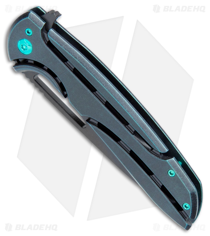 Ferrum Forge Stinger XL Knife Suspended Animation Viridian Dark