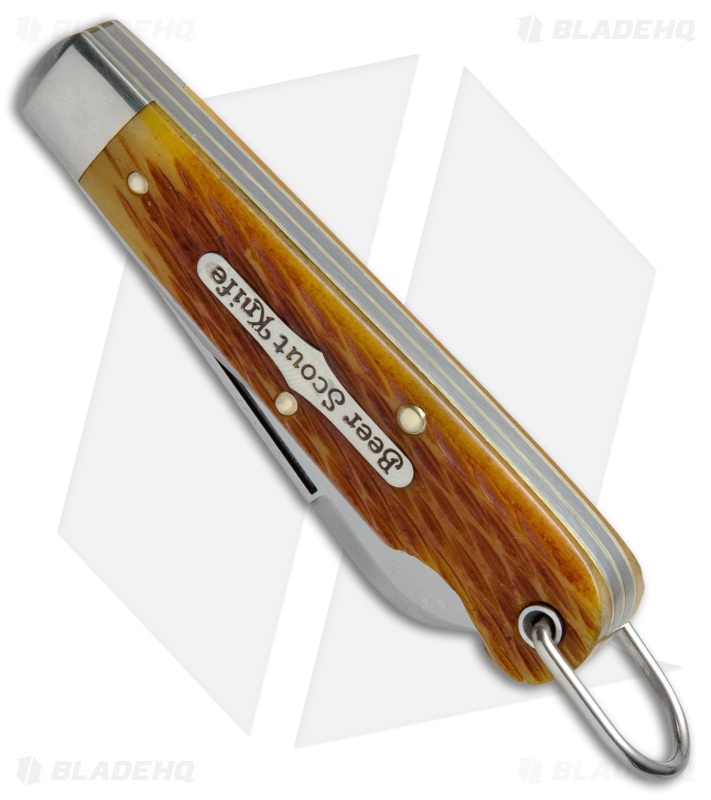 GEC #15 Tidioute Beer Scout Knife Club  3.5" Golden Ale Jigged Bone 153216CL 