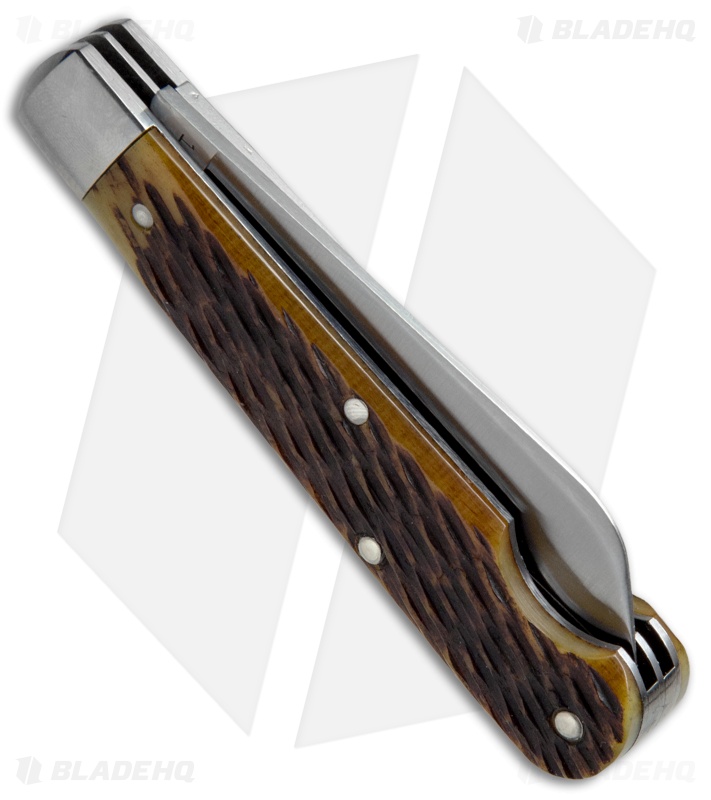 GEC #15 Tidioute Crown Lifter Boy's Knife 3.5" Yellow Jig Bone 153216CL 