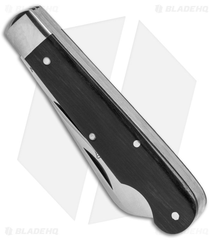 GEC #15 Tidioute Huckleberry Crown Lifter Boy's Knife 3.5" Ebony Wood 153216CL