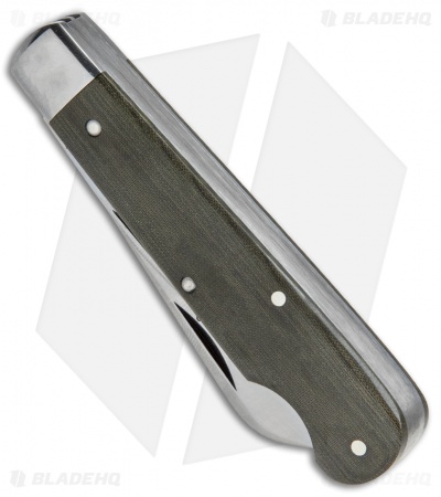 GEC #15 Tidioute Huckleberry Crown Lifter Boy's Knife 3.5" Grn Micarta 153216CL