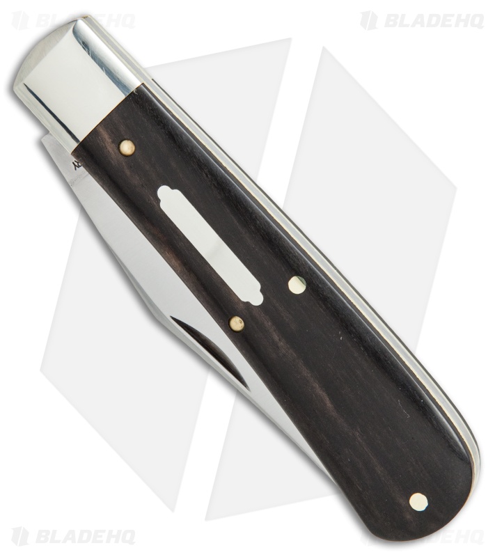 GEC #74 Tidioute  Stallion Pocket Knife 4.0" Gabon Ebony Wood 