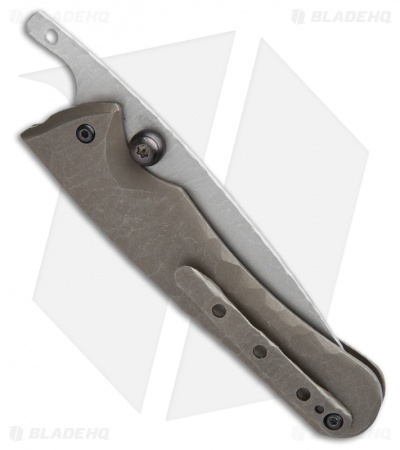 Gavko Custom Friction Folder Knife Bark Sculpt (3" Stonewash)