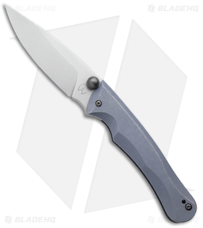 Gavko Custom Friction Folder Knife Blue Titanium (3" Stonewash)