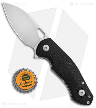 GiantMouse Vox/Anso ACE Biblio Flipper Knife Black G-10 (2.9" Satin M390)
