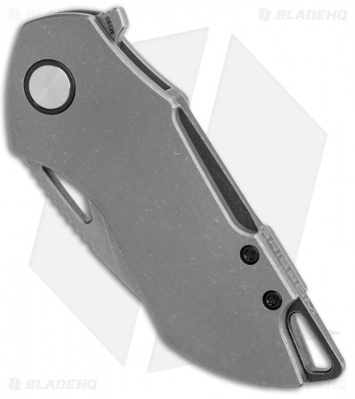 Grissom Knife and Tool Riverstone Frame Lock Knife Ti/Black Accents (2.5" SW)