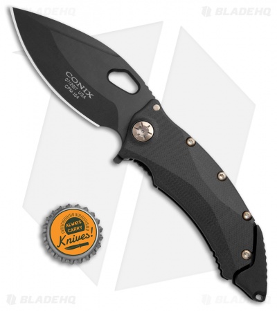 Guardian Tactical Conix Flipper Knife Black G-10 w/ Bronze HW (3.5