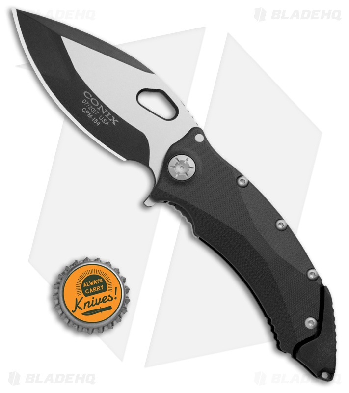 Guardian Tactical Conix Flipper Knife Black G10 (3.5" TwoTone) 81211 Blade HQ
