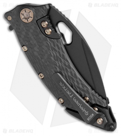 Guardian Tactical Conix Flipper Knife CF w/ Bronzed Hardware (3.5" Black) 82111