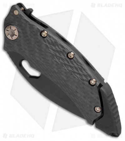 Guardian Tactical Conix Flipper Knife CF w/ Bronzed Hardware (3.5" Black) 82111