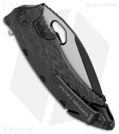 Guardian Tactical Conix Flipper Knife Carbon Fiber (3.5" Two-Tone) 82211