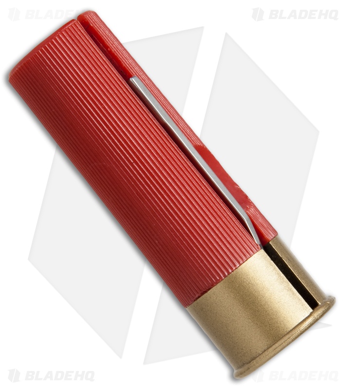 HallMark Shotgun Shell Slip Joint Knife Red (1.75" Satin)