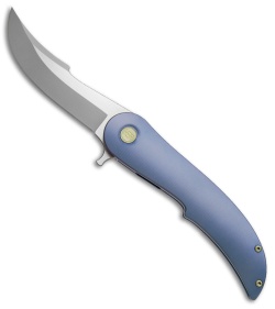 HEAdesigns Equilibrium Frame Lock Knife Blue Titanium (3.9" Two-Tone)