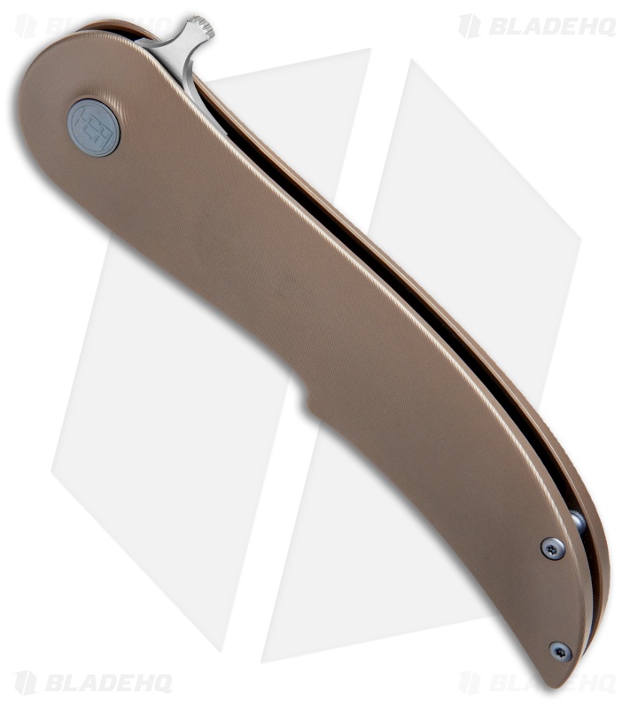 HEAdesigns Equilibrium Frame Lock Knife Bronze Titanium (3.9" Two-Tone)