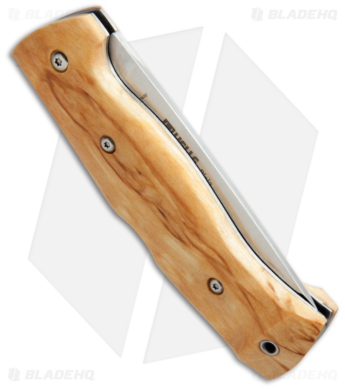 Helle Bleja Lockback Folding Knife Curly Birch (3.3" Satin)
