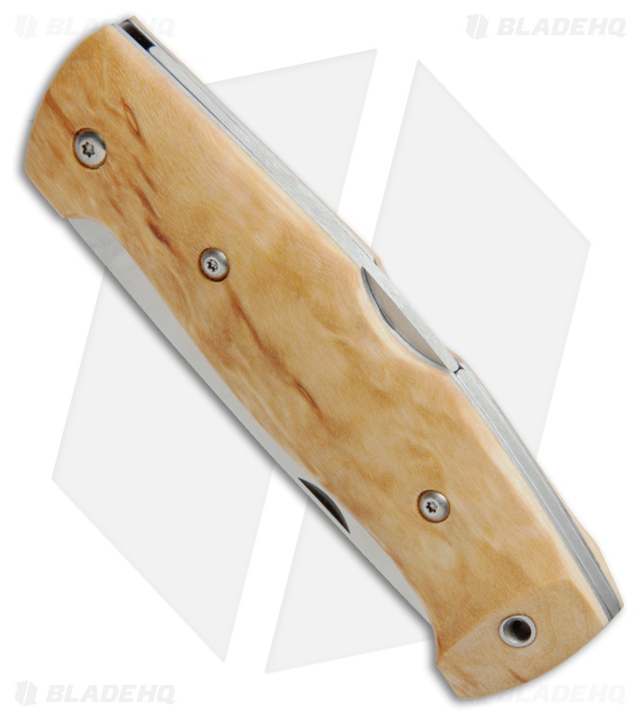 Helle Bleja Lockback Folding Knife Curly Birch (3.3" Satin)