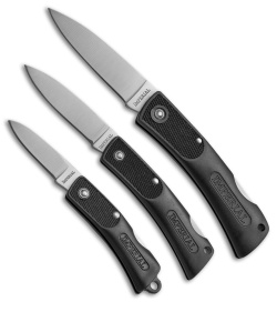 Imperial 3 Piece Lockback Knife Combo Pack Black - IMPCOM6CP