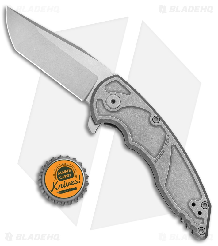 Jake Hoback Knives A8 Slimline Frame Lock Knife Titanium (3.125" Stonewash)