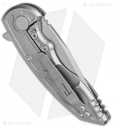 Jake Hoback Knives A8 Slimline Frame Lock Knife Titanium (3.125" Stonewash)