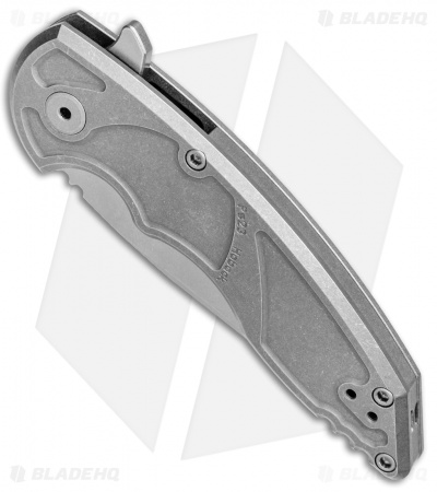 Jake Hoback Knives A8 Slimline Frame Lock Knife Titanium (3.125" Stonewash)