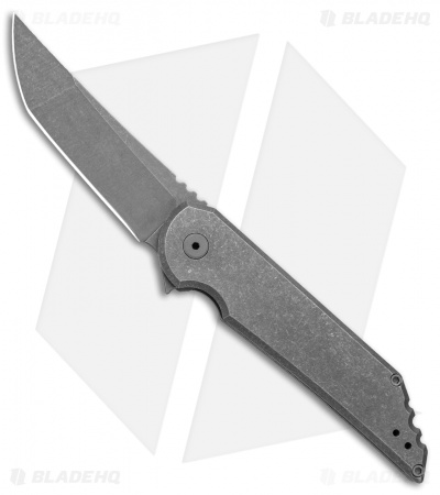 Jake Hoback Knives Kwaiback MK5.1 Tanto Frame Lock Knife  Ti (3.75" SW 20CV)