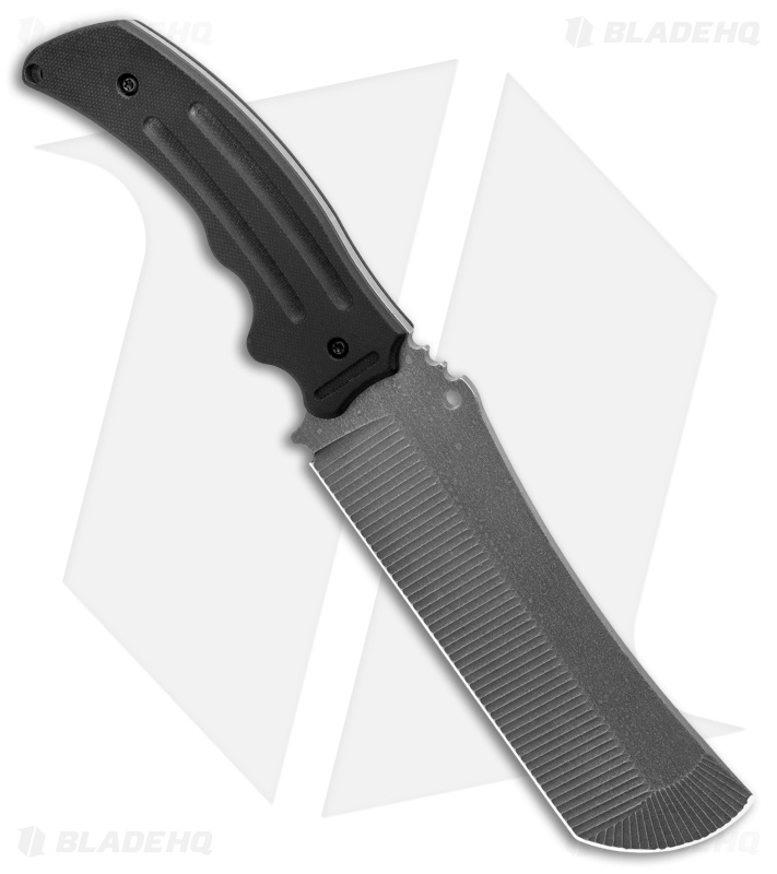 Jake Hoback MP6 Fixed Blade Knife Black G-10 (6.1" Stonewash)