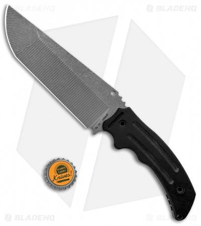 Jake Hoback Perseverance Fixed Blade Knife Black G-10 (6.1" Stonewash)