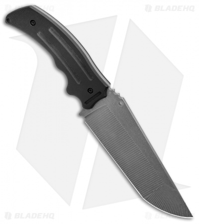 Jake Hoback Perseverance Fixed Blade Knife Black G-10 (6.1" Stonewash)