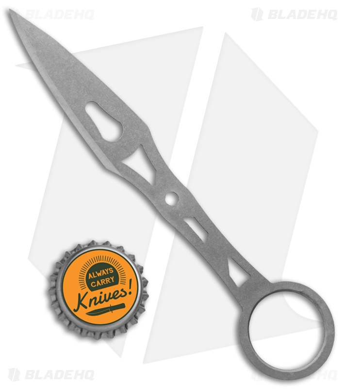 Jake Hoback Small Main Squeeze Kunai Fixed Blade Knife (2.5" Stonewash)