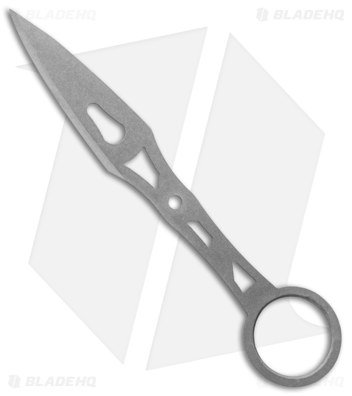Jake Hoback Small Main Squeeze Kunai Fixed Blade Knife (2.5" Stonewash)