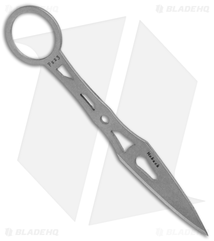 Jake Hoback Small Main Squeeze Kunai Fixed Blade Knife (2.5" Stonewash)