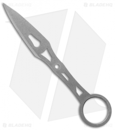 Jake Hoback Small Main Squeeze Kunai Fixed Blade Knife (2.5" Stonewash)
