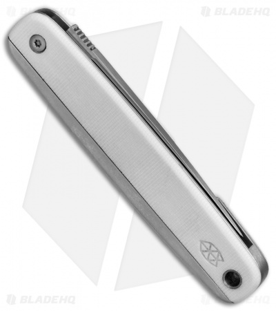 The James Brand The County Slip Joint Knife White G-10 (2.5" Satin)