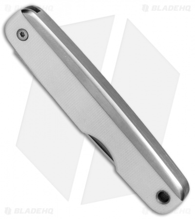 The James Brand The County Slip Joint Knife White G-10 (2.5" Satin)