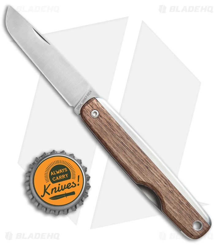 The James Brand The County Slip Joint Knife Walnut (2.5" Satin)