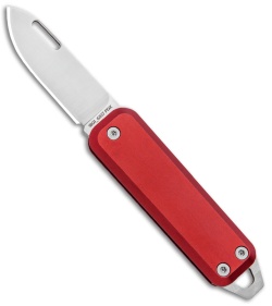 The James Brand The Elko Slip Joint Keychain Knife Red (1.6" Satin)