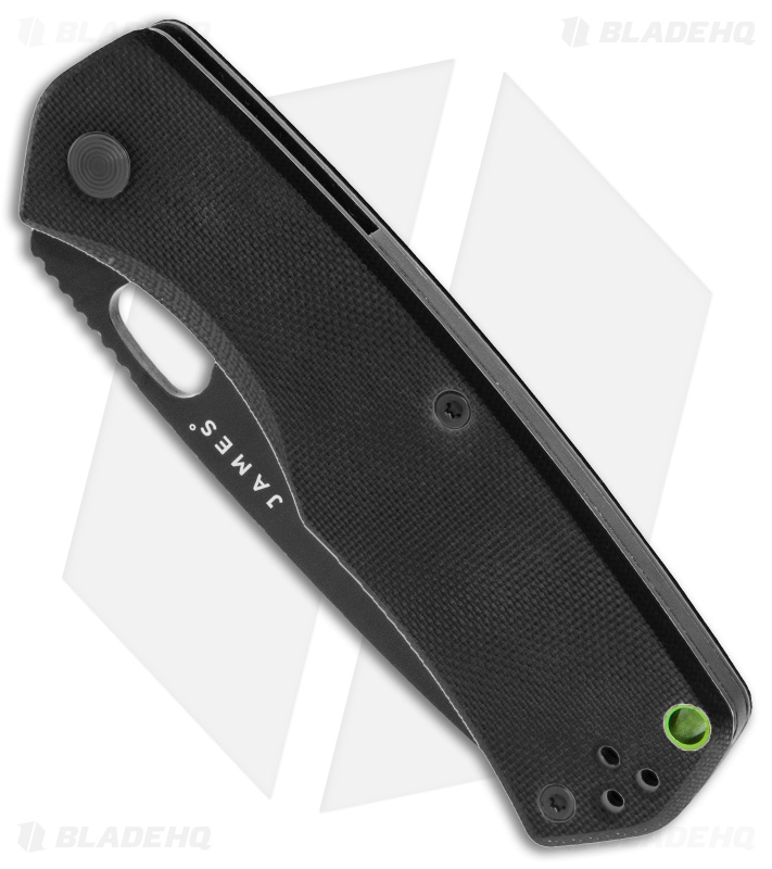The James Brand The Folsom Liner Lock Knife Black G-10 (2.75" Black)