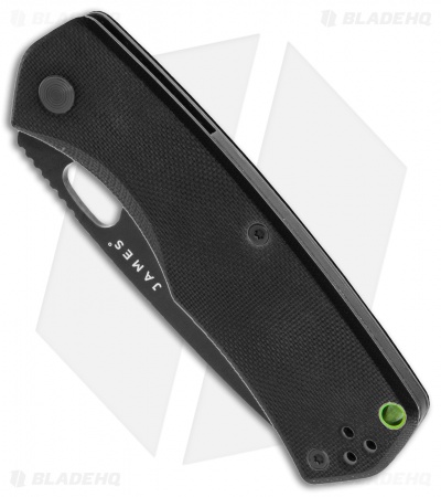 The James Brand The Folsom Liner Lock Knife Black G-10 (2.75" Black)