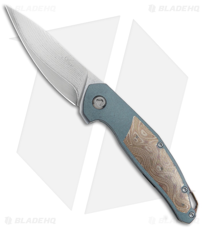 Jens Anso Knives Custom Neo Knife Titanium/Mokume (3.25" Takefu San Mai)
