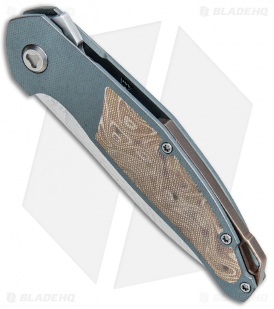 Jens Anso Knives Custom Neo Knife Titanium/Mokume (3.25" Takefu San Mai)