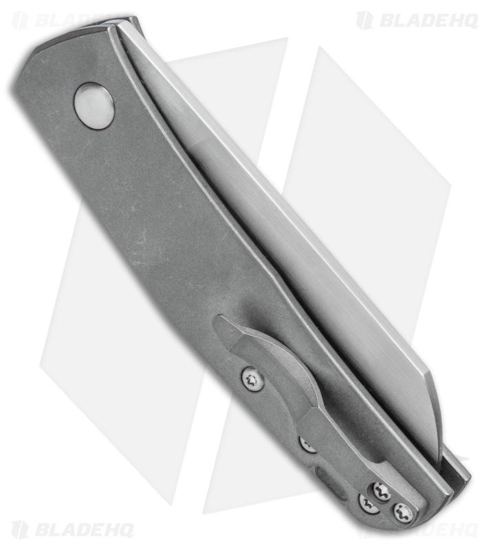 Jens Anso Knives Custom Monte Carlo Pocket Knife Titanium (2.6" Satin)