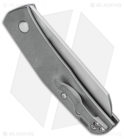 Jens Anso Knives Custom Monte Carlo Pocket Knife Titanium (2.6" Satin)
