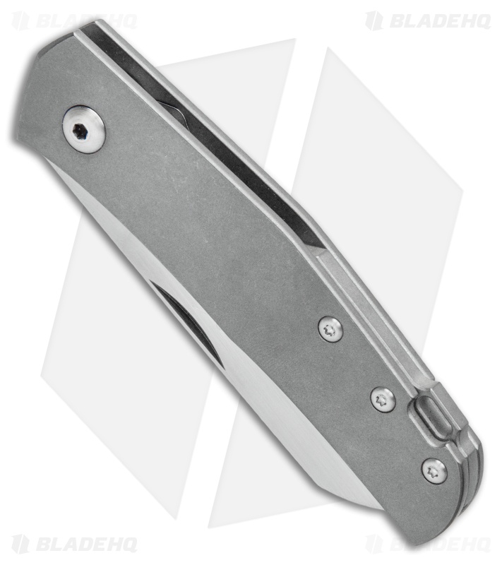 Jens Anso Knives Custom Monte Carlo Pocket Knife Titanium (2.6" Satin)