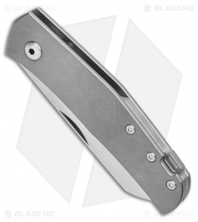 Jens Anso Knives Custom Monte Carlo Pocket Knife Titanium (2.6" Satin)