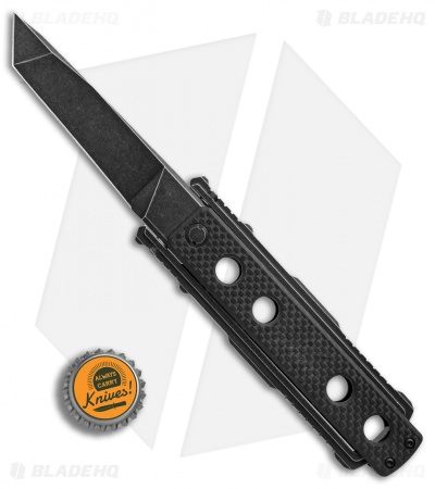 Jesse James Nomad Swing Blade Knife Carbon Fiber (4" Black Stonewash) JJKC