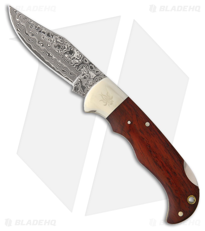 Kanetsune Kissui Folding Knife Cocobolo (2.5" Damascus) KB-506