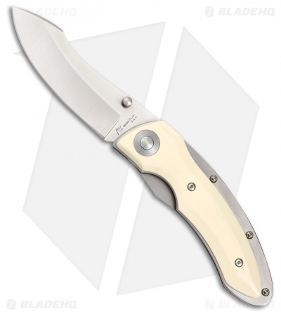 Katz Kagemusha Liner Lock Knife Ivory Micarta (3.5" Satin) NJ35WM