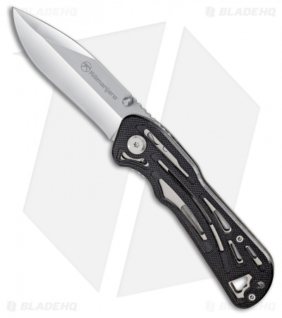Kilimanjaro Caula Folding Knife Black G-10 (3.375" Satin) 910023