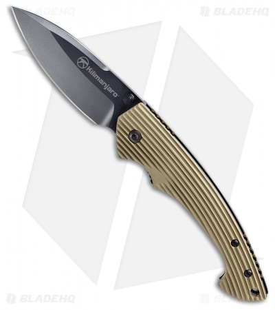 Kilimanjaro Firma Folding Knife Tan G-10 (3.125" Satin) 910015