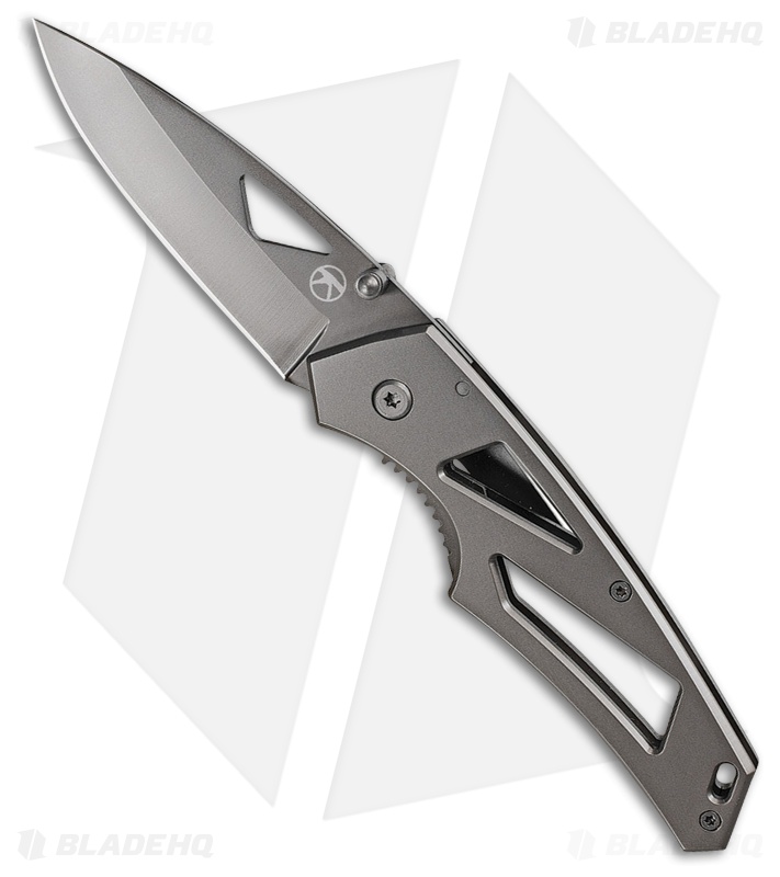 Kilimanjaro Large Vertice Folding Knife Gray Stainless Steel (3" Gray) 910060
